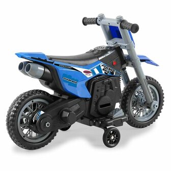 Accuvoertuig Motor Power Bike Blauw 6V