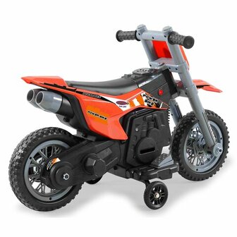 Accuvoertuig Motor Power Bike Oranje 6V