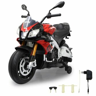 Accuvoertuig Aprilia Tuono V4 1100 RR Rood 12V