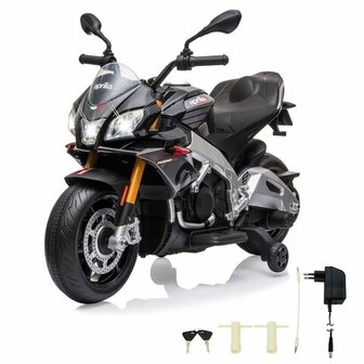 Accuvoertuig Aprilia Tuono V4 1100 RR Zwart 12V