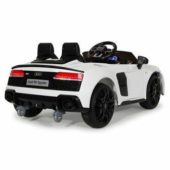 Accuvoertuig Audi R8 Spyder V10 Performance Quattro Wit