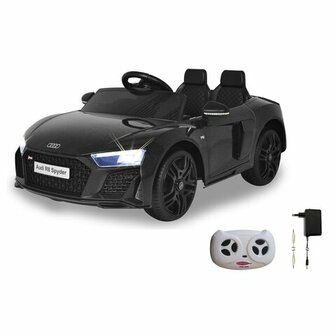 Accuvoertuig Audi R8 Spyder V10 Performance Quattro Zwart