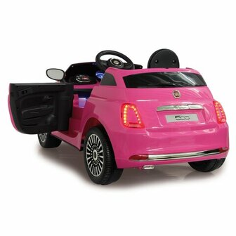 Accuvoertuig Fiat 500 Roze 12V 