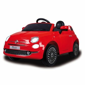 Accuvoertuig Fiat 500 Rood 12V 