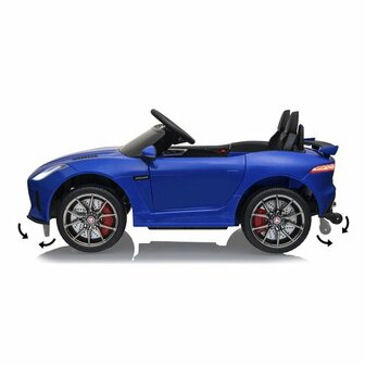 Accuvoertuig Jaguar F-Type SVR Blauw 12V