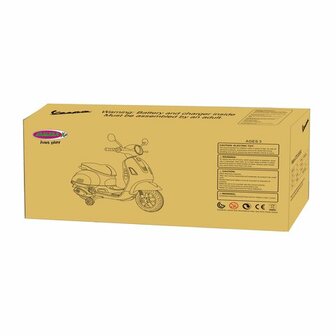 Accuvoertuig Vespa GTS 125 Blauw 12V