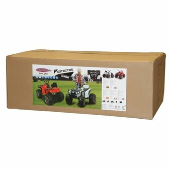 Accuvoertuig  Quad Predector Rood 12V