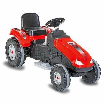 Accuvoertuig Tractor Big Wheel 12V Rood