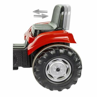 Accuvoertuig Tractor Big Wheel 12V Rood