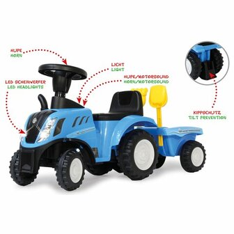 Loopauto Tractor New Holland T7 Blauw