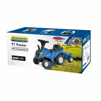 Loopauto Tractor New Holland T7 Roze