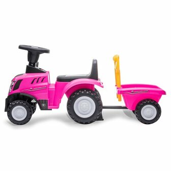 Loopauto Tractor New Holland T7 Roze