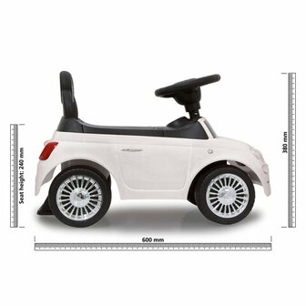 Loopauto Fiat 500 Wit