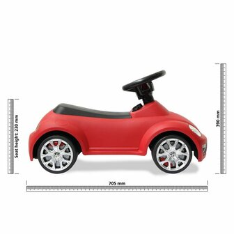 Loopauto Volkswagen Beetle Rood