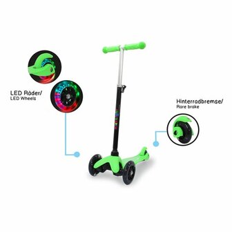 Kick-Light-Scooter Groen