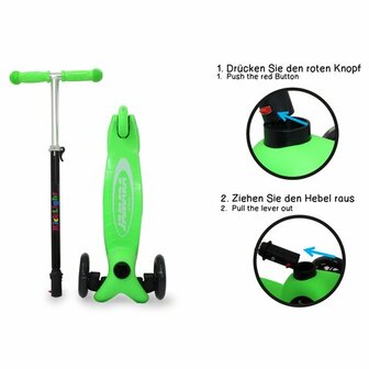 Kick-Light-Scooter Groen