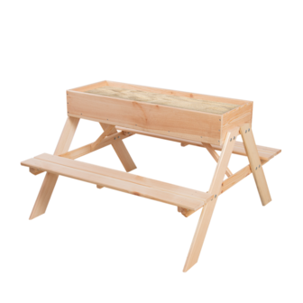 2-in-1 Picknicktafel met Zandbak