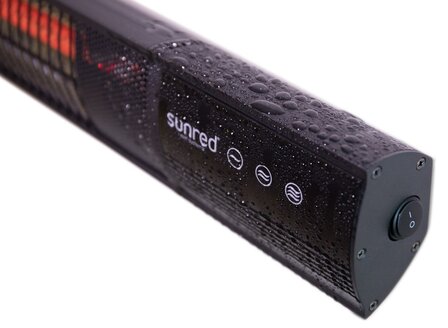 Sunred Terrasverwarmer Dark Wand Black 2000 Watt