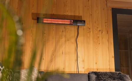 Sunred Terrasverwarmer Dark Wand Zwart 2500 Watt