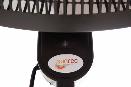 Sunred Terrasverwarmer Elekra Quartz Staand Zwart 2000 Watt