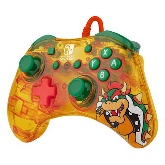 PDP Gaming Rock Candy Wired Controller - Lemon Bomb Bowser