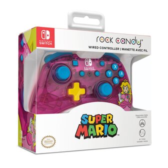 PDP Gaming Rock Candy Wired Controller - Bubblegum Peach