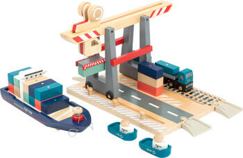 Houten Container Terminal met toebehoren