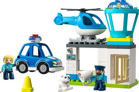 DUPLO Politiebureau en Helikopter