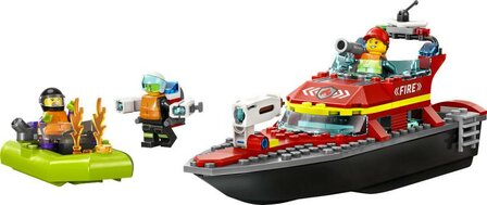 LEGO City Brandweer Reddingsboot Brand