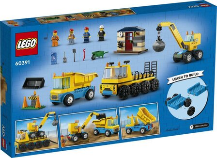 LEGO City Voertuigen Kiepwagen, bouwtruck en sloopkraan