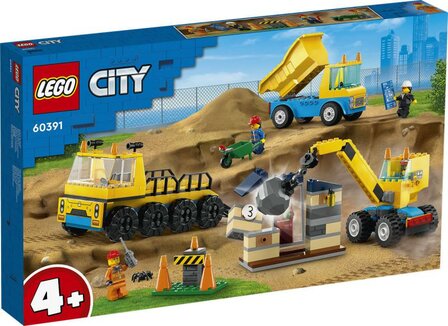 LEGO City Voertuigen Kiepwagen, bouwtruck en sloopkraan