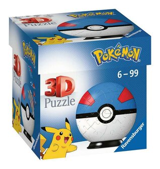 Puzzelbal 54 stukjes Pokemon Greatball