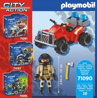 Playmobil City Action Brandweer - Speed Quad