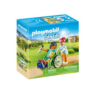 Playmobil City Life Patient in rolstoel