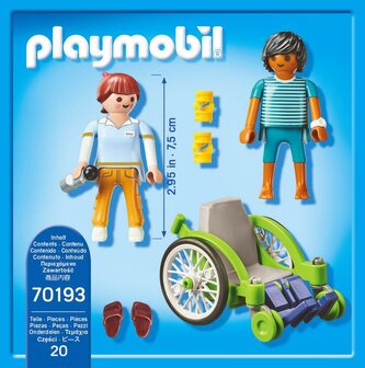 Playmobil City Life Patient in rolstoel