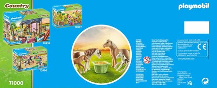 Playmobil Country 2 IJslandse pony&#039;s met veulens