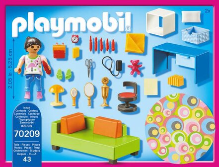 Playmobil Dollhouse Kinderkamer met bedbank