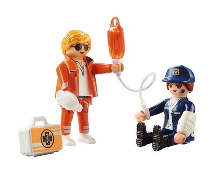 Playmobil DuoPack spoedarts en politieagente