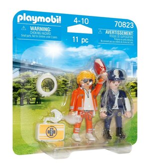 Playmobil DuoPack spoedarts en politieagente