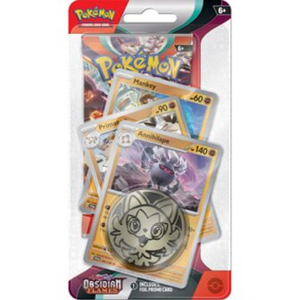 Pok&eacute;mon TCG - Scarlet &amp; Violet - Obsidian Flames Premium Checklane Blister Annihilape 