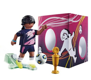 Playmobil Special Plus Voetbalster met doelmuur