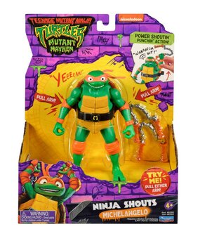 Teenage Mutant Ninja Turtles Ninja Shouts Speelfiguur - Michelangelo