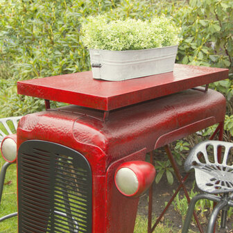 Tractortafel rood