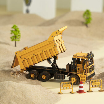 Houten Puzzel 3D Dump Truck Robotime 18&times;7,5x8cm