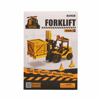 Houten Puzzel 3D Vorkheftruk Robotime 21&times;6,5&times;12,5cm