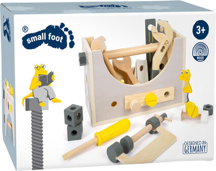 Small Foot - Houten Gereedschapskist 2in1, 28dlg.