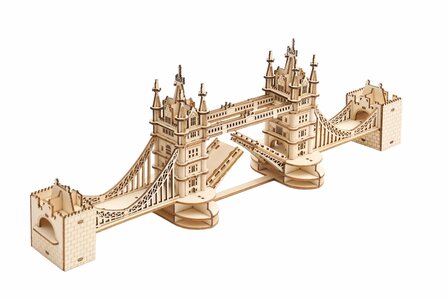 3D Houten Puzzel Tower Bridge incl. verlichting Robotime, 36&times;7,5&times;11,1cm