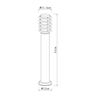 Terraslamp Soll 2 Zwart