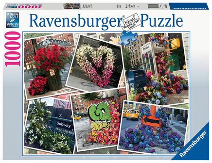 Puzzel 1000 stukjes NYC Bloemenpracht