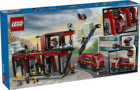 LEGO City Brandweer Brandweerkazerne en brandweerauto